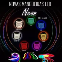 Mangueira Led Neon Flex  50 metros BRANCA MORNA 4000K - Foto 4