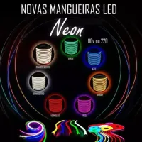 Mangueira Led Neon Flex  50 metros RGB COLORIDA - Foto 12