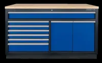 GABINETE COM 7 GAVETAS E 2 PORTAS – (PRETO E AZUL) 87D11-23A-KB KING TONY - Foto 5