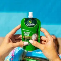 Óleo de coco extra virgem stand pouch 100ml Copra - Foto 2