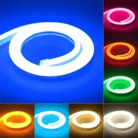 Mangueira Fita LED Neon BRANCA FRIA 6500K 12v rolo 5 metros - Foto 2