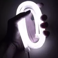 Mangueira Fita LED Neon BRANCA FRIA 6500K 12v rolo 5 metros - Foto 3