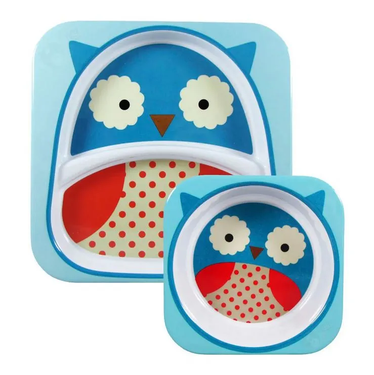 Kit de Alimentação Skip Hop Zoo Coruja - A partir de 12 meses+ Imagem