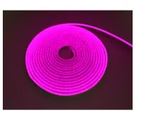 Mangueira Fita LED Neon ROSA 12v rolo 5 metros - Foto 12