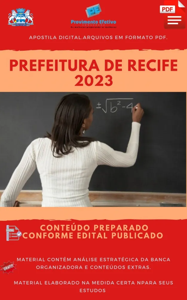 Apostila Pref Recife Professor Educação Física 2023