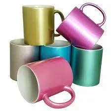 CANECA PEROLADA IMPORTADA 325ML PARA SUBLIMAÇÃO 