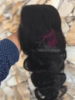 60/65cm  versao soft 220gramas Lace Front UltraHD humana AlBan cabelo brasileiro repartição  LivreBigPlus®  - Foto 9