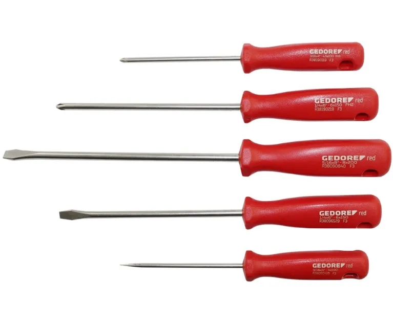 Jogo Chave De Fenda E Phillips 5 Peças Gedore R38001005