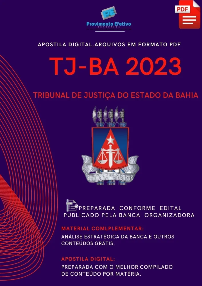 Apostila TJ BA Técnico Judiciário Analista 2023