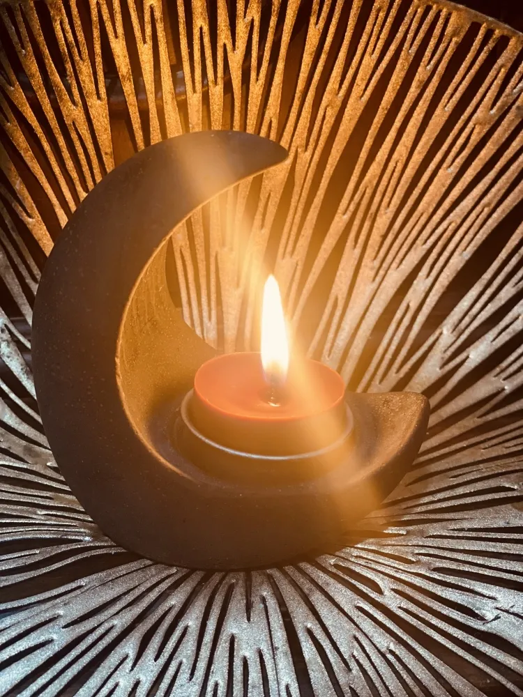 Porta vela lua