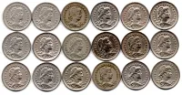 1918 à 1935 - Lote com 50 Moedas de 100 - 200 e 400 Réis - Moedas das Imagens - Foto 6