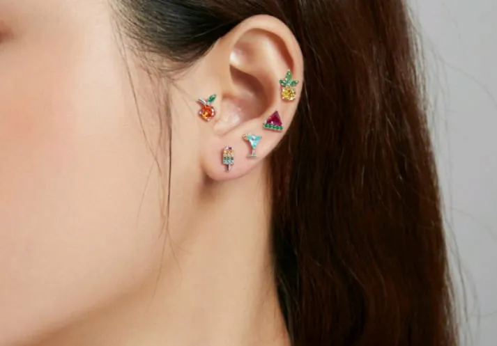 Brincos unicos - piercing Imagem