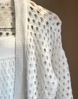 CONJUNTO CARDIGAN E SAIA EM TRICOT - BRANCO - Foto 7