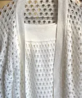 CONJUNTO CARDIGAN E SAIA EM TRICOT - BRANCO - Foto 9