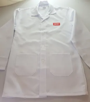 SESI Jaleco branco em tecido 100% algodão - (SOB ENCOMENDA) - Foto 2