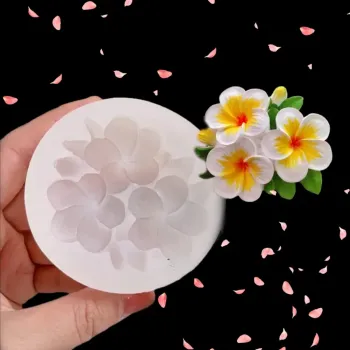 Molde de Silicone Buquet Flor Frangipani