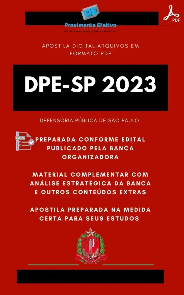 Apostila DPE SP Biblioteconomista Seleção 2023
