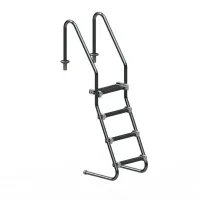 Escada para Piscina Sodramar Comfort Home 3 Degraus Inox