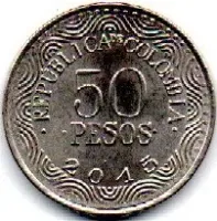 Colômbia - 2015 - 50 Pesos