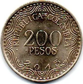 Colômbia - 2015 - 200 Pesos