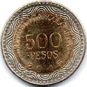 Colômbia - 2015 - 500 Pesos