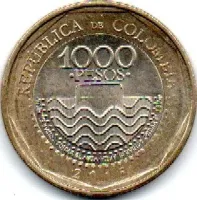 Colômbia - 2015 - 1000 Pesos
