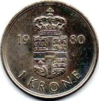 Dinamarca - 1980 - 1 Krone