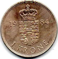 Dinamarca - 1984 - 1 Krone