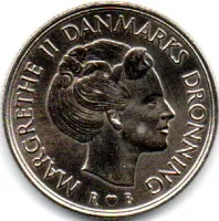 Dinamarca - 1985 - 1 Krone - Polida - Foto 2