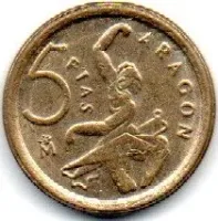 Espanha - 1994 - 5 Pesetas - Comemorativa - Aragon