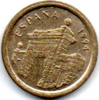 Espanha - 1994 - 5 Pesetas - Comemorativa - Aragon - Foto 2
