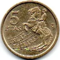 Espanha - 1997 - 5 Pesetas - Comemorativa - Islas Baleares