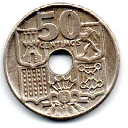 Espanha - 1949 - 50 Centimos