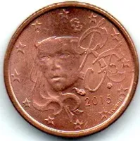 França - 2015 - 1 Euro Cent