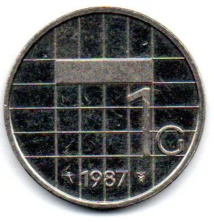 Holanda - 1987 - 1 Gulden