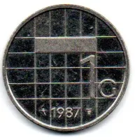 Holanda - 1987 - 1 Gulden