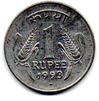 Índia - 1993 - 1 Rupee