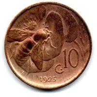 Itália - 1925 - 10 Centesimi