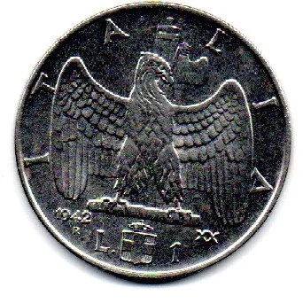Itália - 1942 - 1 Lire