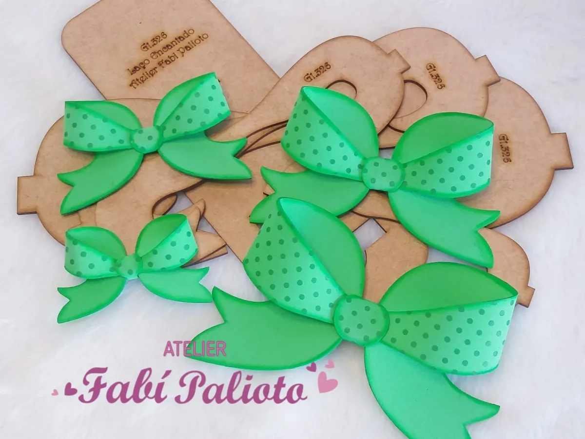 G1.326 Gabarito de Moldes em MDF Laço Encantado