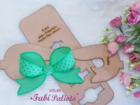 G1.326 Gabarito de Moldes em MDF Laço Encantado - Foto 3