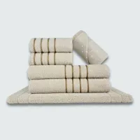 Jogo de Toalhas 24 pçs Coleção Dubai 100% Algodão MR+RS+BG+VD - Foto 4