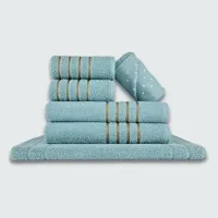 Jogo de Toalhas 24 pçs Coleção Dubai 100% Algodão MR+RS+BG+VD - Foto 5