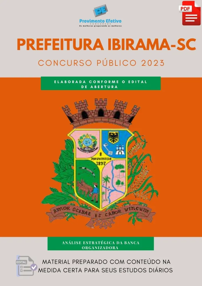 Apostila Pref Ibirama SC Ano 2023 