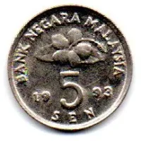 Malásia - 1993 - 5 Sen