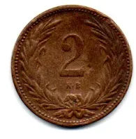 Hungria - 1896 - 2 Fillér
