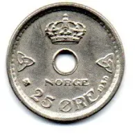 Noruega - 1950 - 25 Ore