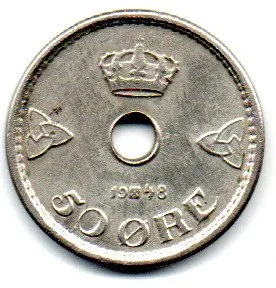 Noruega - 1948 - 50 Ore