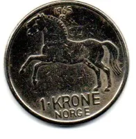 Noruega - 1965 - 1 Krone