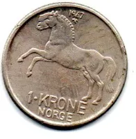Noruega - 1967 - 1 Krone